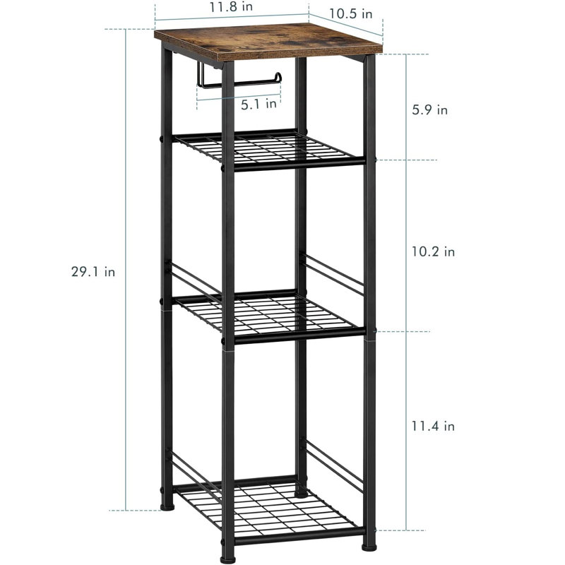 17 Stories Metal Freestanding Bathroom Shelves Wayfair